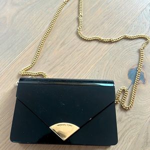 Michael Kors hard case clutch and shoulder purse